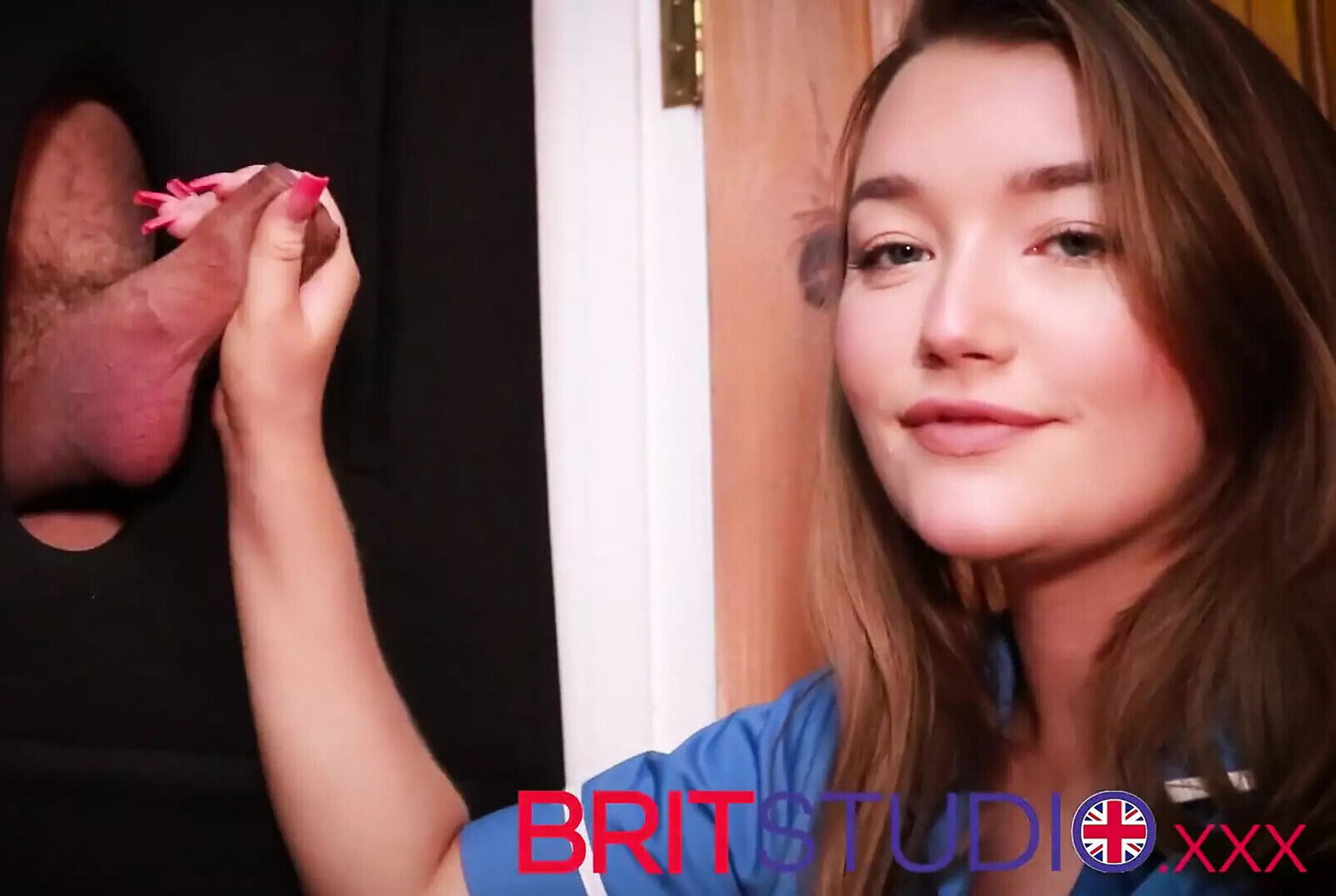 Student nurse gives gloryhole therapy