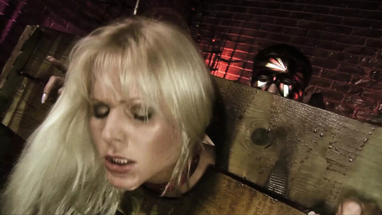 Blonde sexy Kathy Anderson size queen Double Fucked Massive Cocks Every Hole