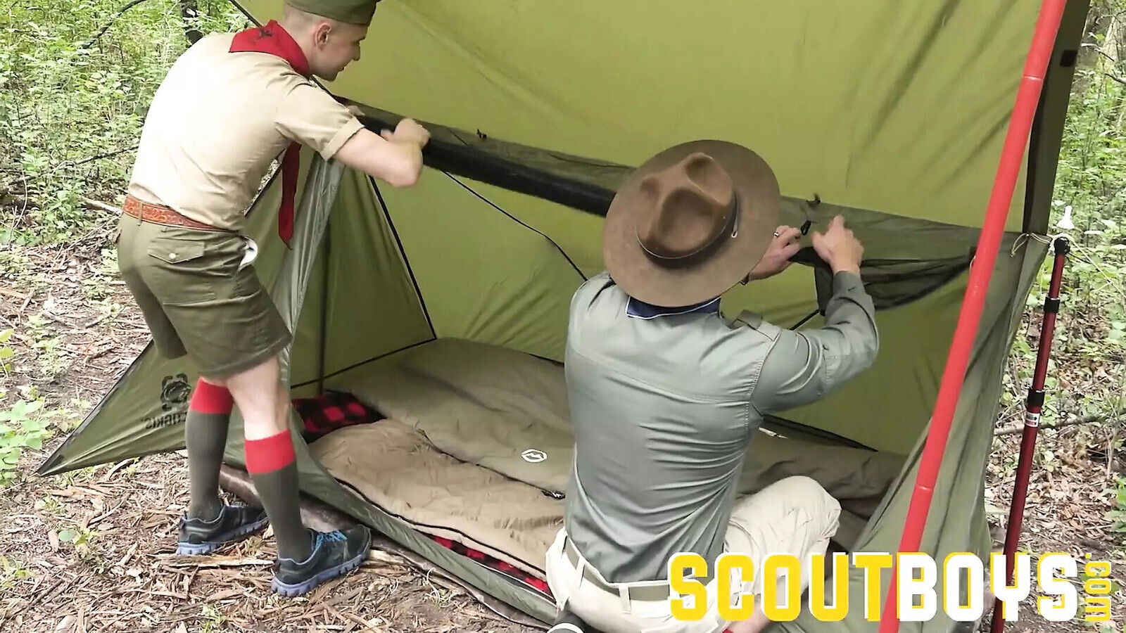 ScoutBoys Dominant scoutmaster breeds scout
