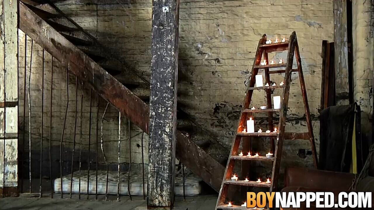 Dominant Kieron Knight wax torments bound twink Jonny Parker