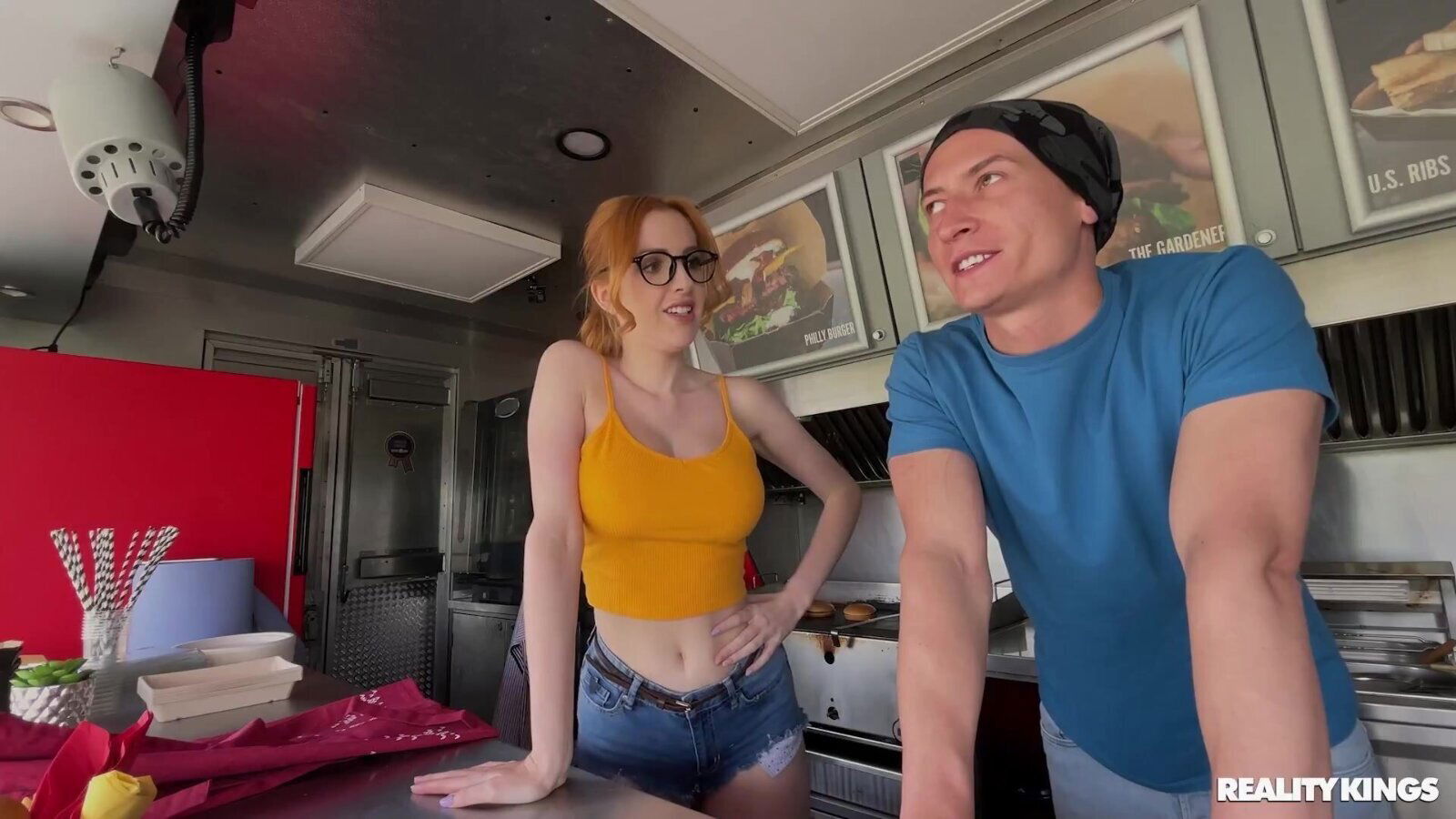 Redhead spinner Scarlett Jones amazing porn video