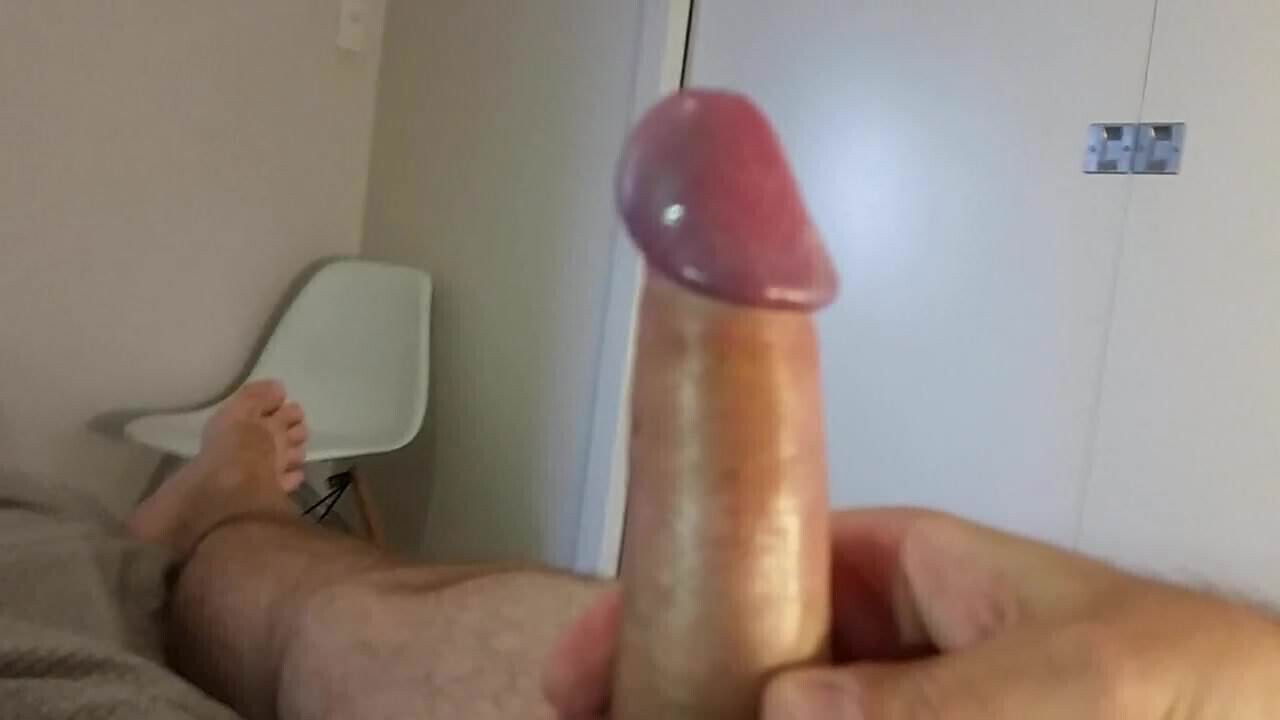 uncut forskin play with cumshot