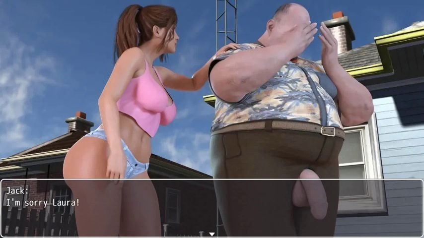 Laura Lustful Secrets: Husband caught cheating wife kissing neighbor then juicy slutty