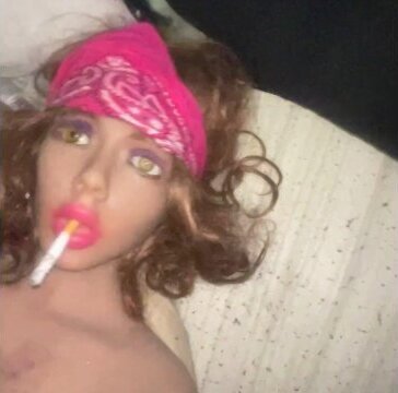 request video. Lots kissing with doll, pussy suck, cream smoking. Very missionary