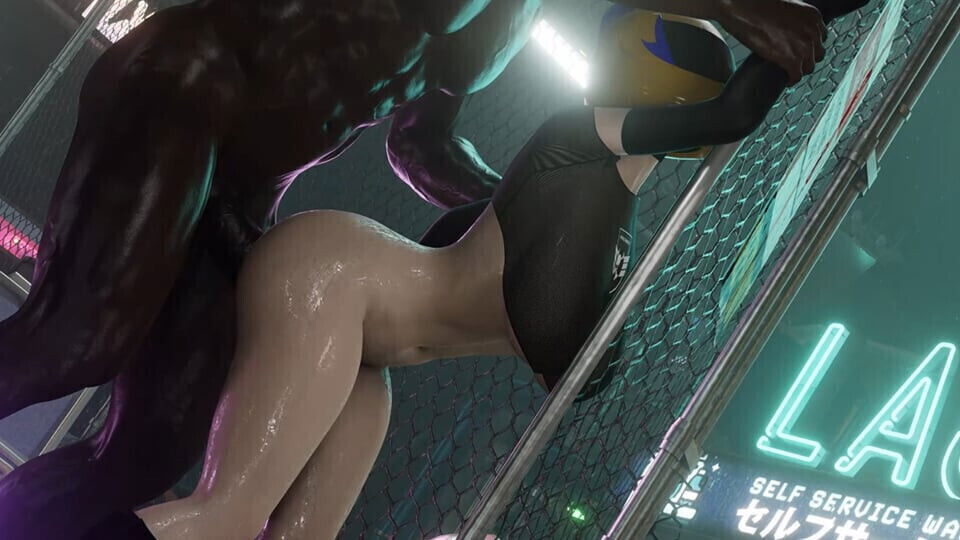 Axcell interracial wash intense with huge tasty swallowing black thirsty biker girl