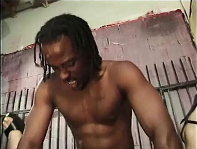 Black stud fucks ebony babes throat with mutant