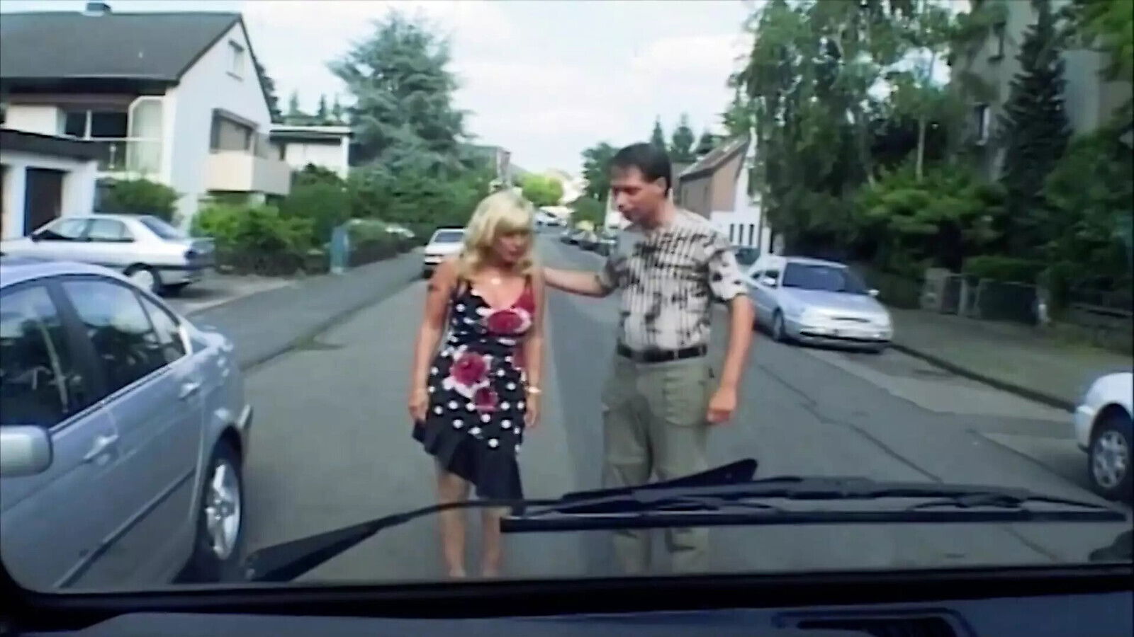 Natural titted German lady pleasing back