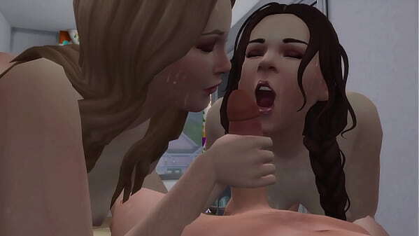 sluts drain balls deep throbbing cumshot threesome