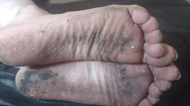 Feet dirty