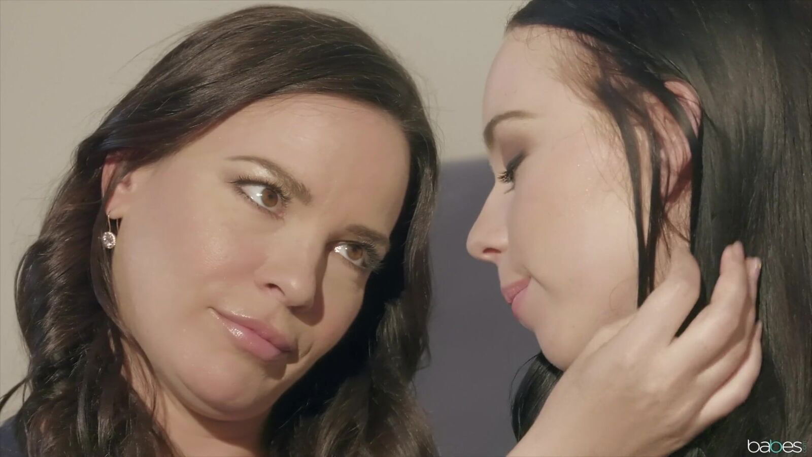 StepMom Threesome Lesson Rose Petal Proposition starring busty brunette Bambi Black