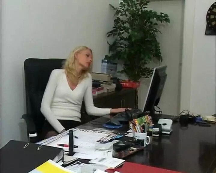 Scandalous German next door masturbates pussy with