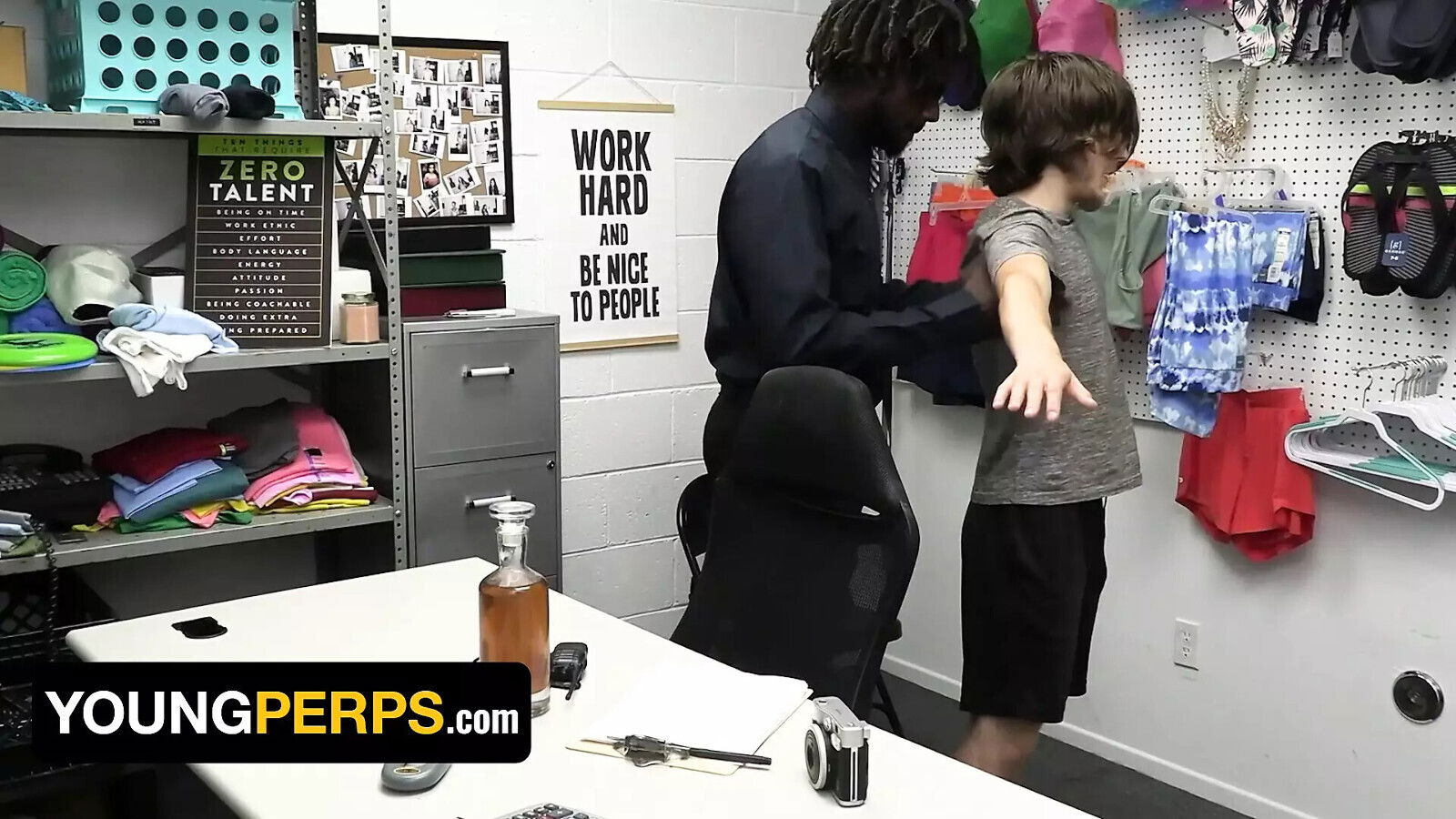 Young Hipster Troy Harlow Caught Shoplifting Rammed Hard Black