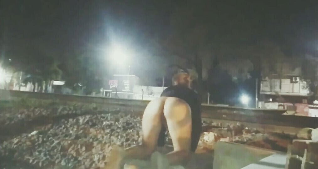 Compiled streets public caught peeping unknown naked trains cars