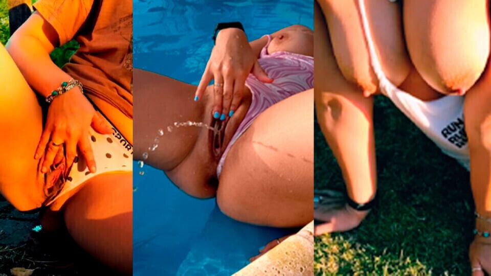 Public Outdoors Squirting Compilation! Wild!