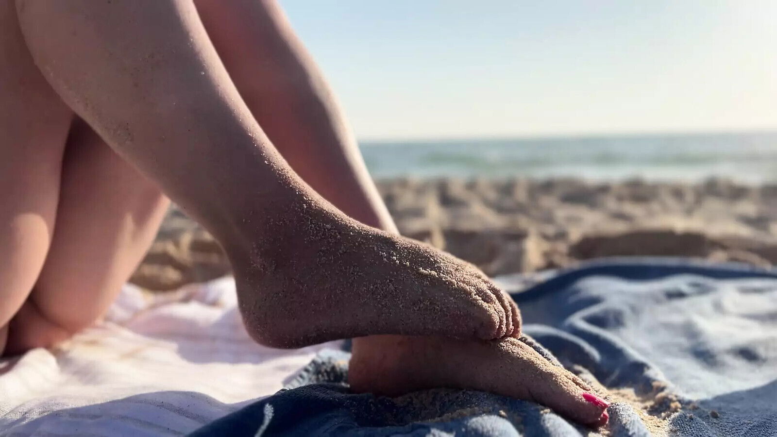 Naked Nudist Beach Paying With Feet allfootsiefans