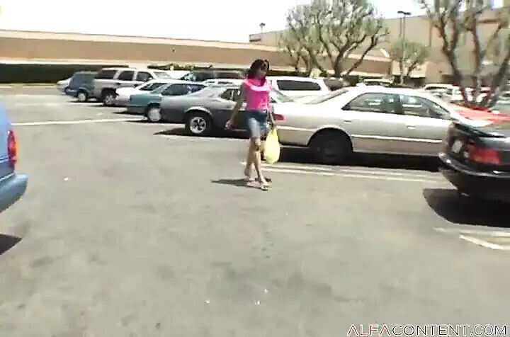 skillful ebony slut fucking with loaded while husband town