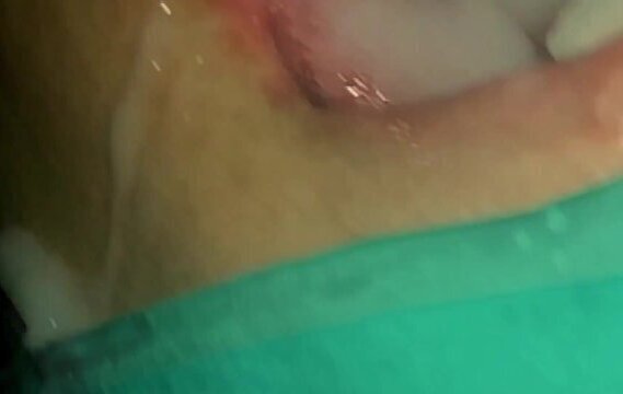 Wife strongly masturbates nipples drinks sperm