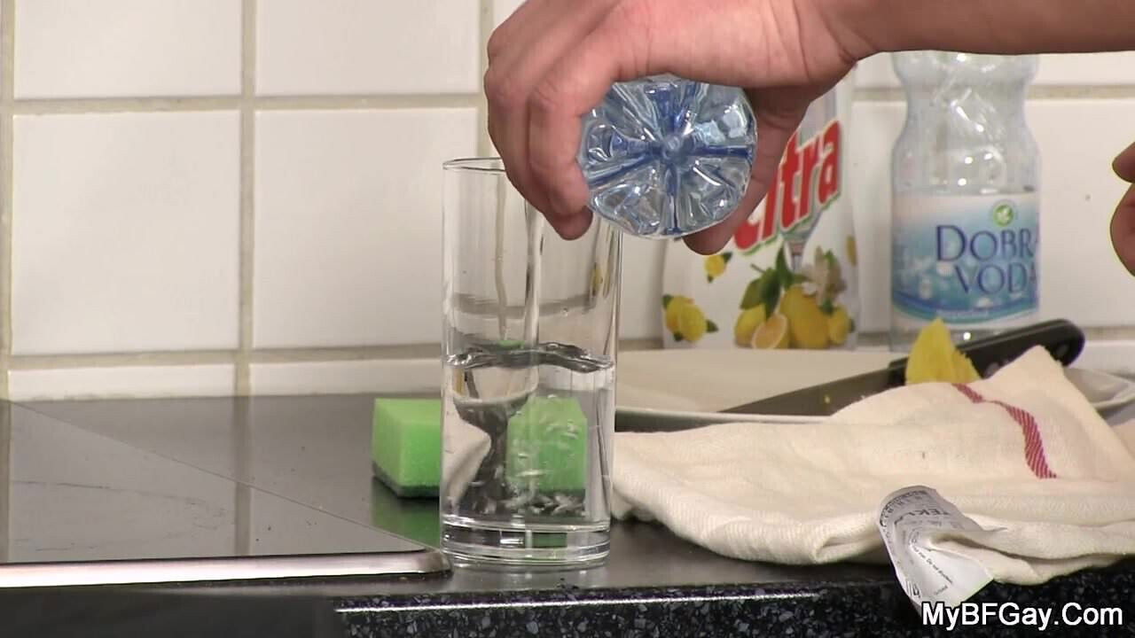 Riding his buddy's gay cock