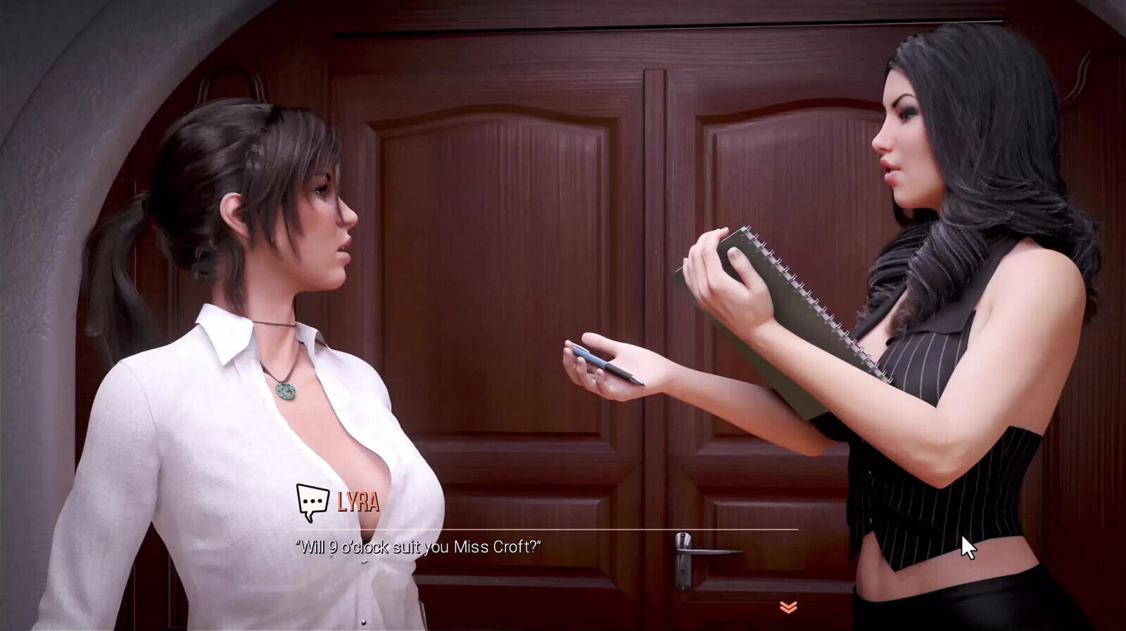 Croft Adventure what Niles plans with Lara