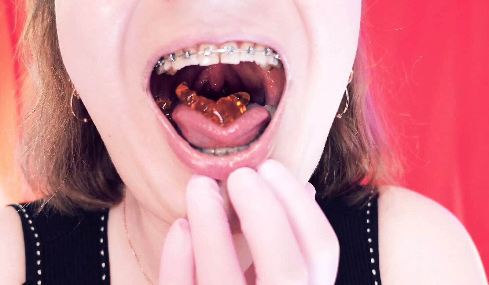 Asmr Eating Jelly Bears With Braces Grander