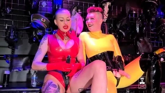 Lady Valeska Latex Dommes Ride their Gimps