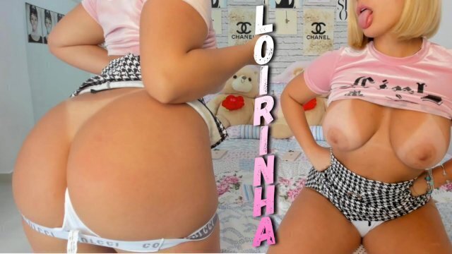 Boobs Blonde jerk instructions dirty talking while twerking sucking dildo