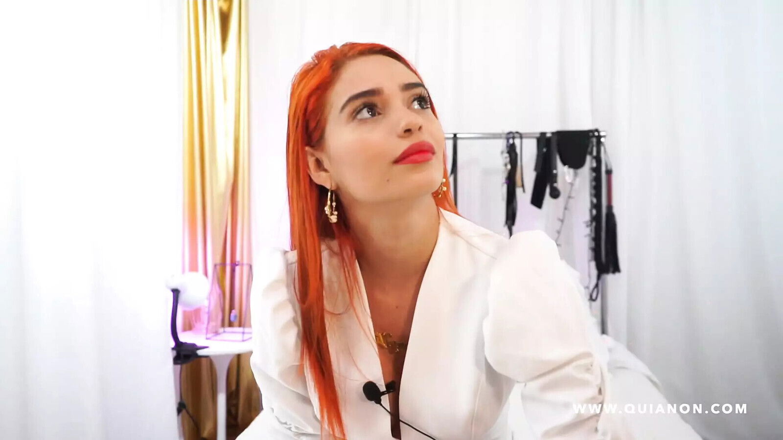 Quianon sexy Miranda Banks first porn audition office