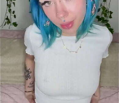 Beautiful Alternative Teen Dildos Petite While Vibrating Pussy During Masturbation Panty Bank Used Panties