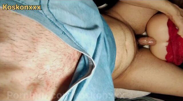 POV ANAL Sex with a tight Sex Dolls ASS while watching