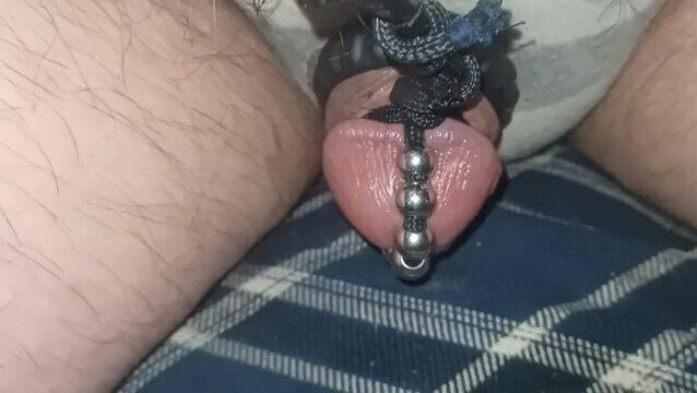 Electro torture tiny spun penis