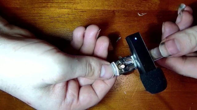 Clipping finger nails testing WebCam