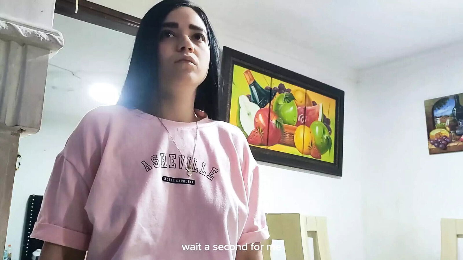 Having delicious with friend's girlfriend dining room house