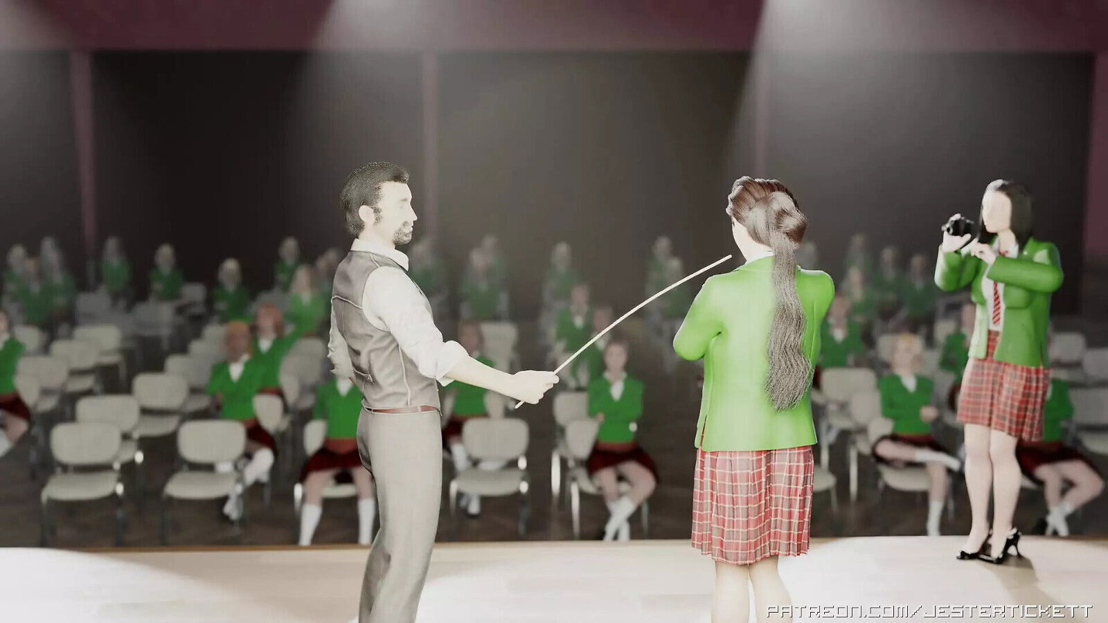 Full Measure Scene animated spanking video series