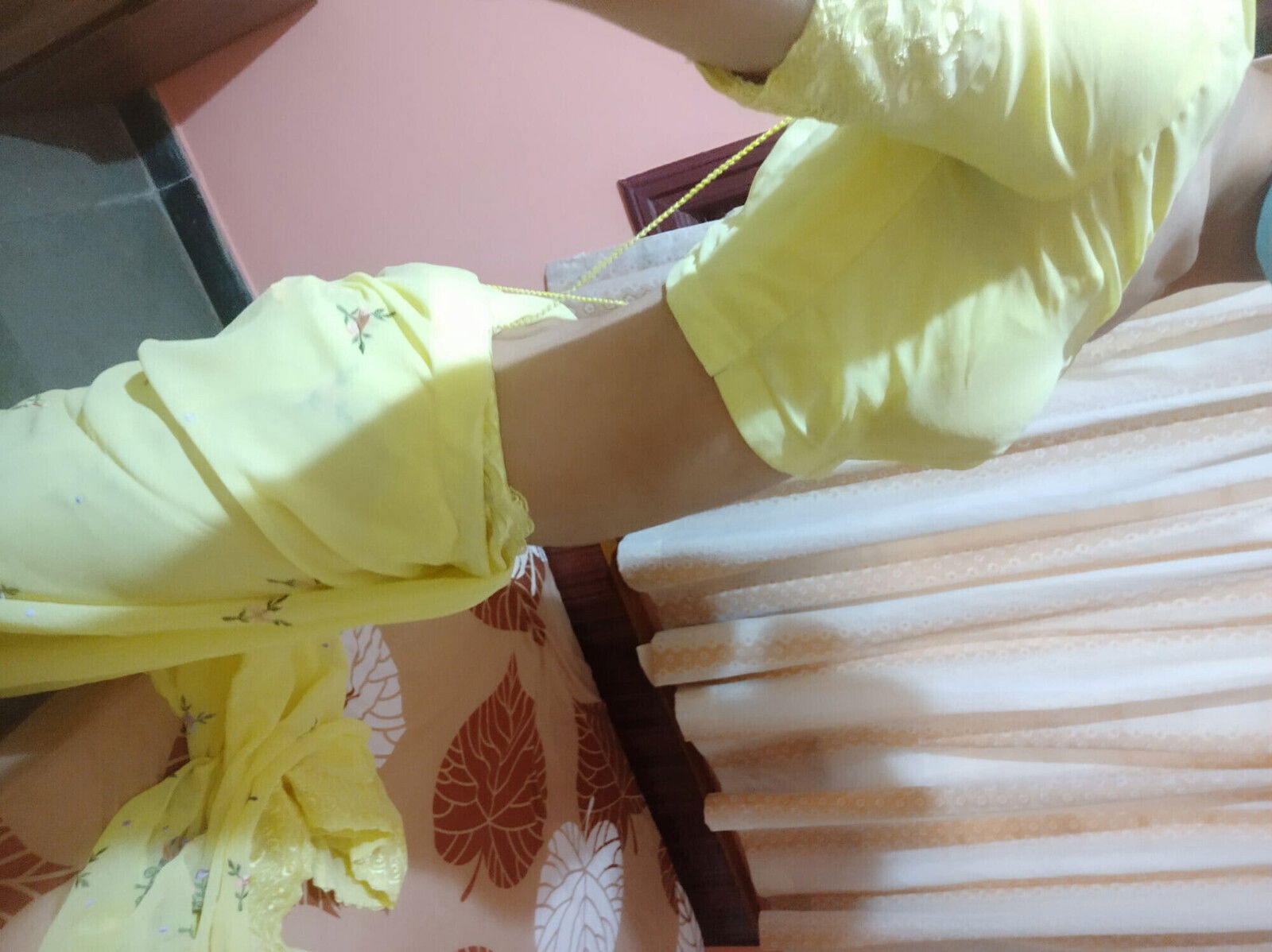 Sexy shemale saree masturbating while blowjob