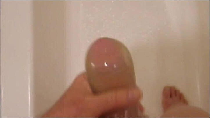 Filling a Condom with Pee and Cum