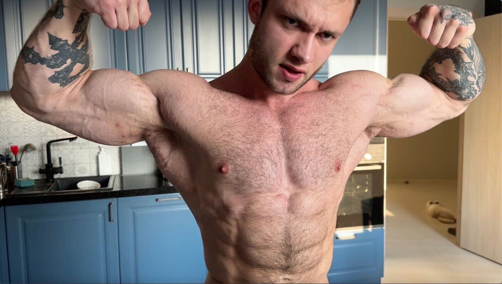 Worship Ripped Hairy Body