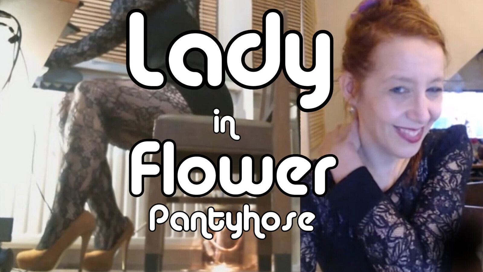 MistressOnline flower pantyhose