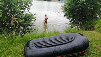 During the trip, we stopped at a tent camp. My sexy feet excited my stepson so much that he came to my tent to play with them