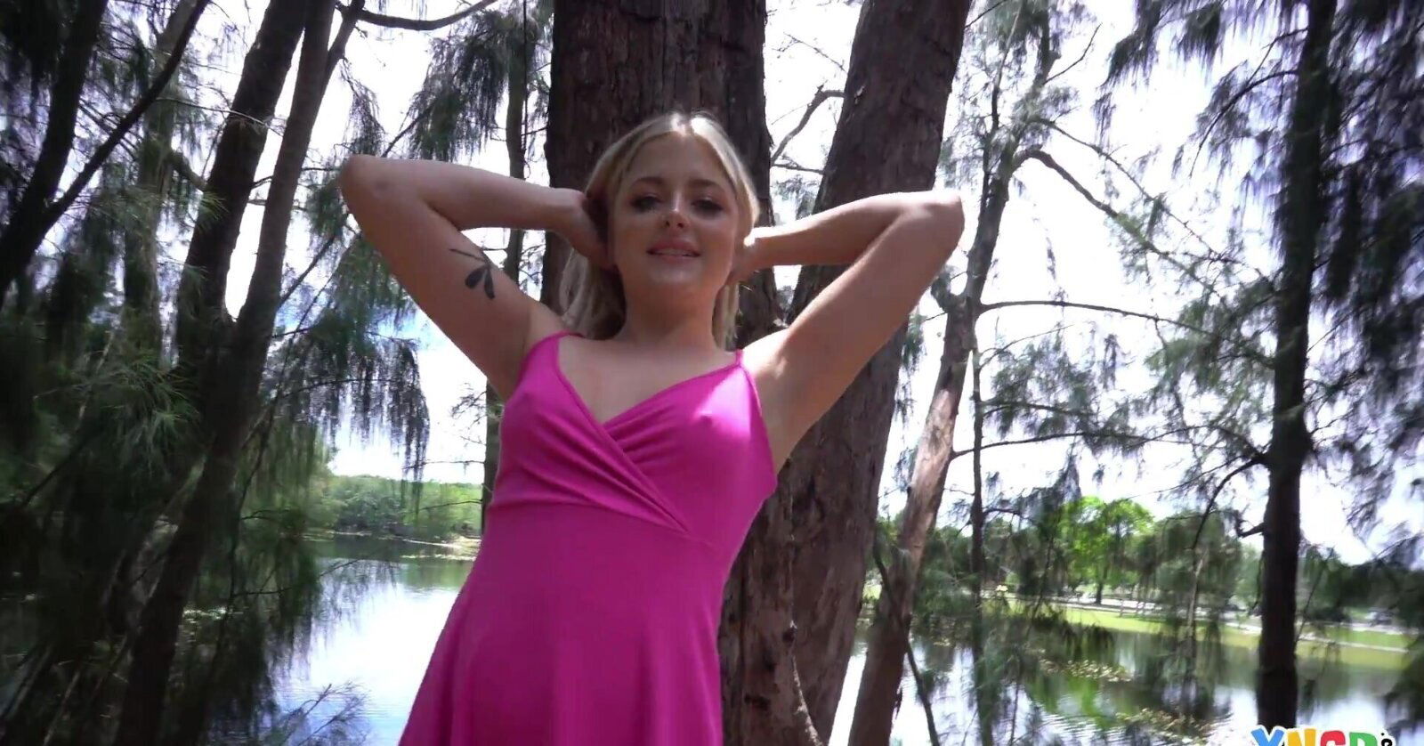 Cute blonde Jill Taylor tight cunt black dick