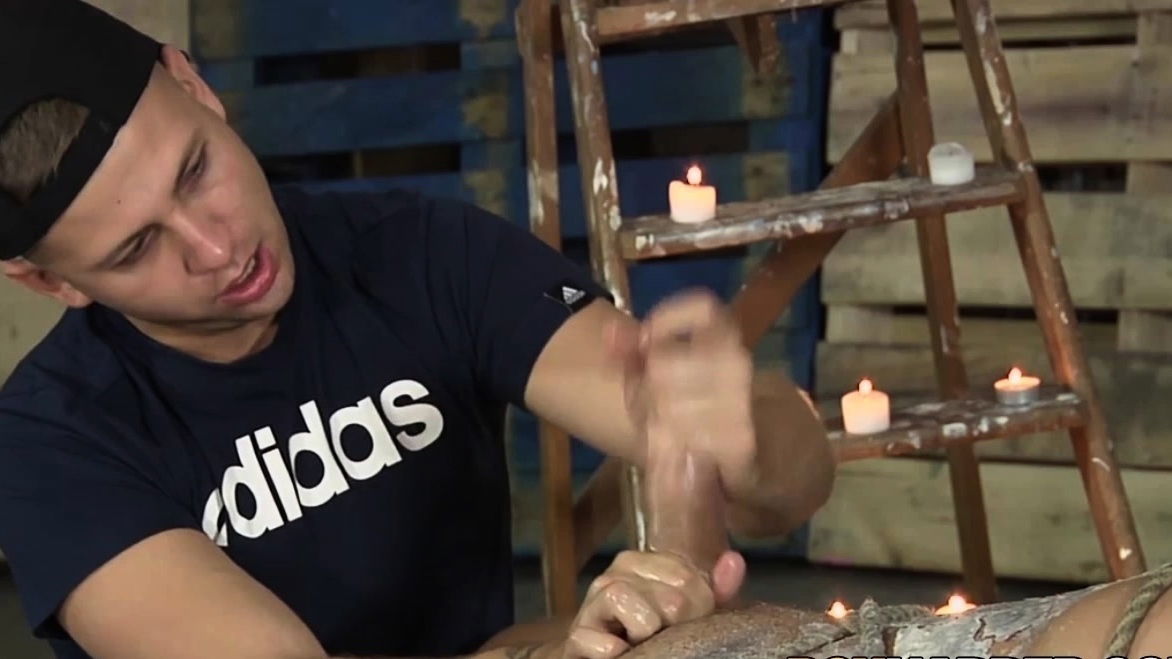 Handsome Tyler Jenkins restrained sucked