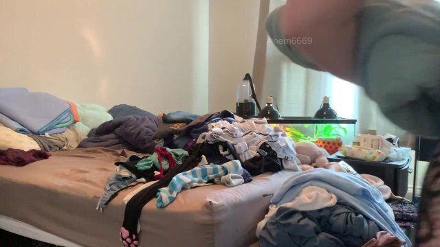 Watching Your Girlfriend Morning Chores Fishnet Bodysuit