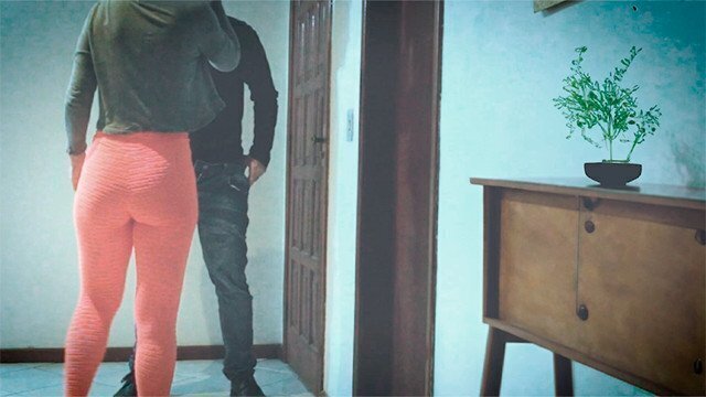 fucked neighbor while husband took bath.