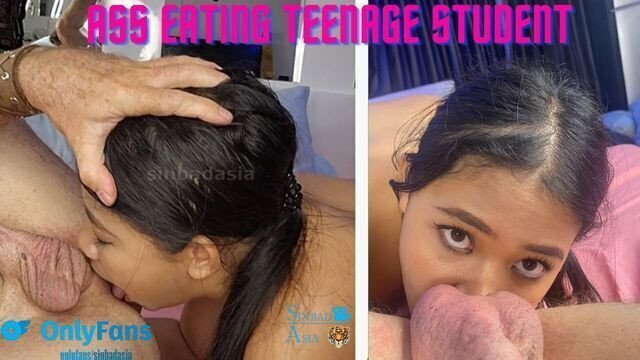 Thai Student Eats Ass