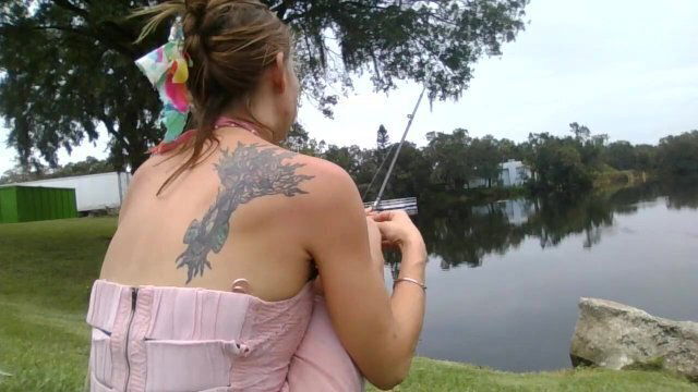 mollys public skirt panties fishing
