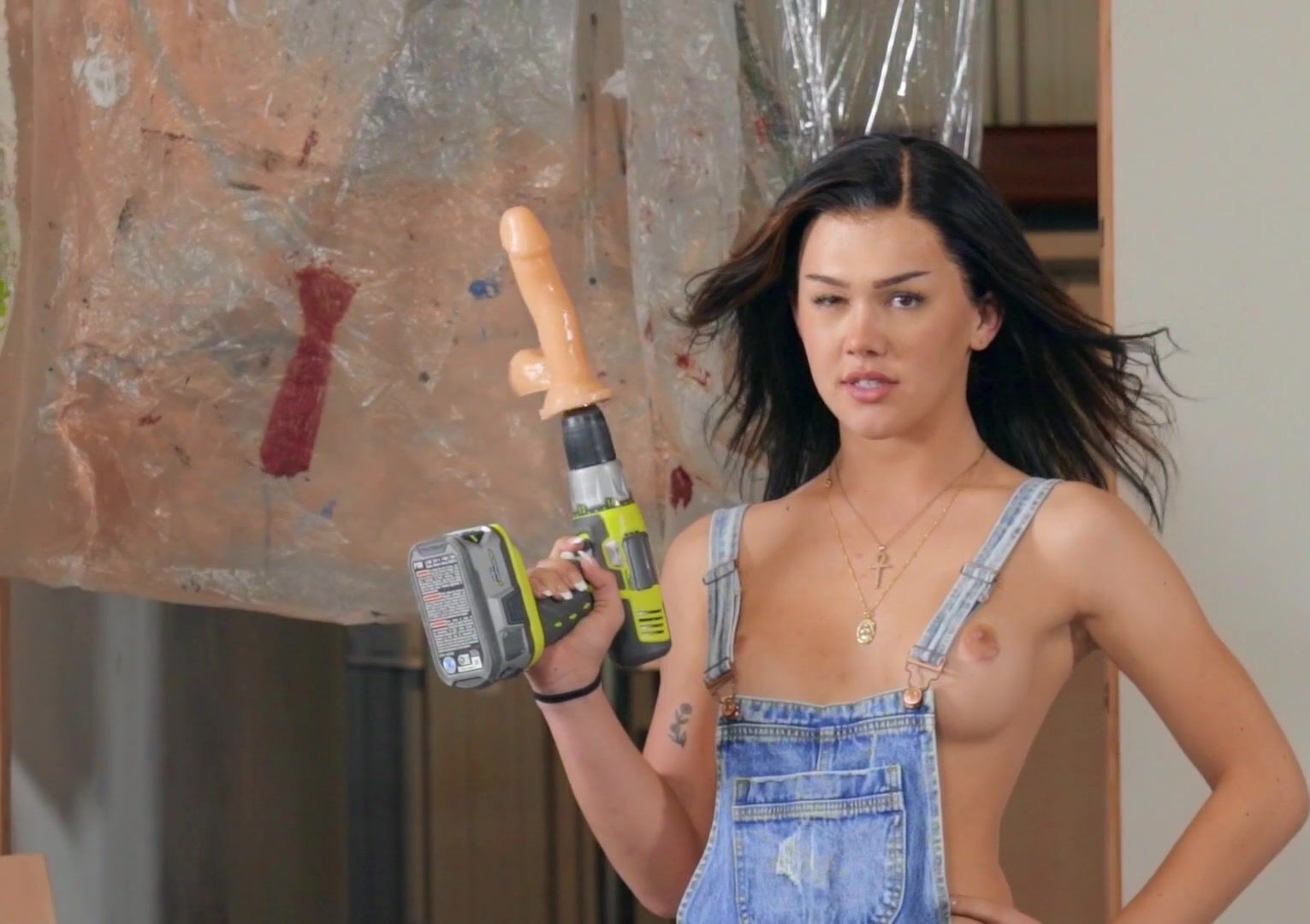 Brunette Tranny received rimjob blowjob from lover Hard Work part Michael Delray