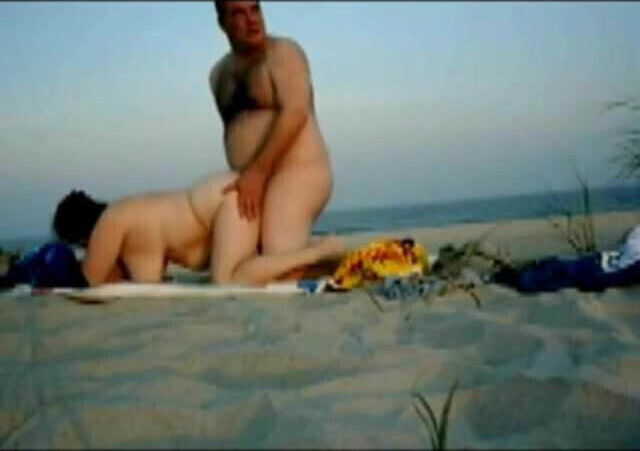 mature couple 11 on beach