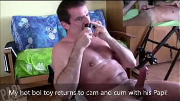 My hot friend returns to webcam and cum with me