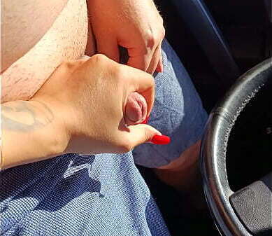 Real public nails hand with