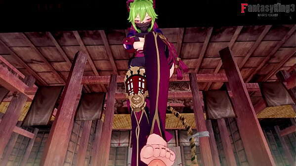 Shinobu footjob, handjob blowjob Genshin Impact Free