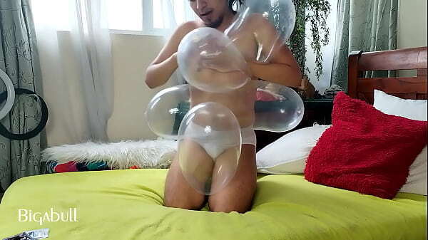 inflated condom